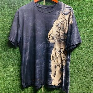 Retro The Mountain Evolution Snow Tiger All Over Print Men's Black Fade XL